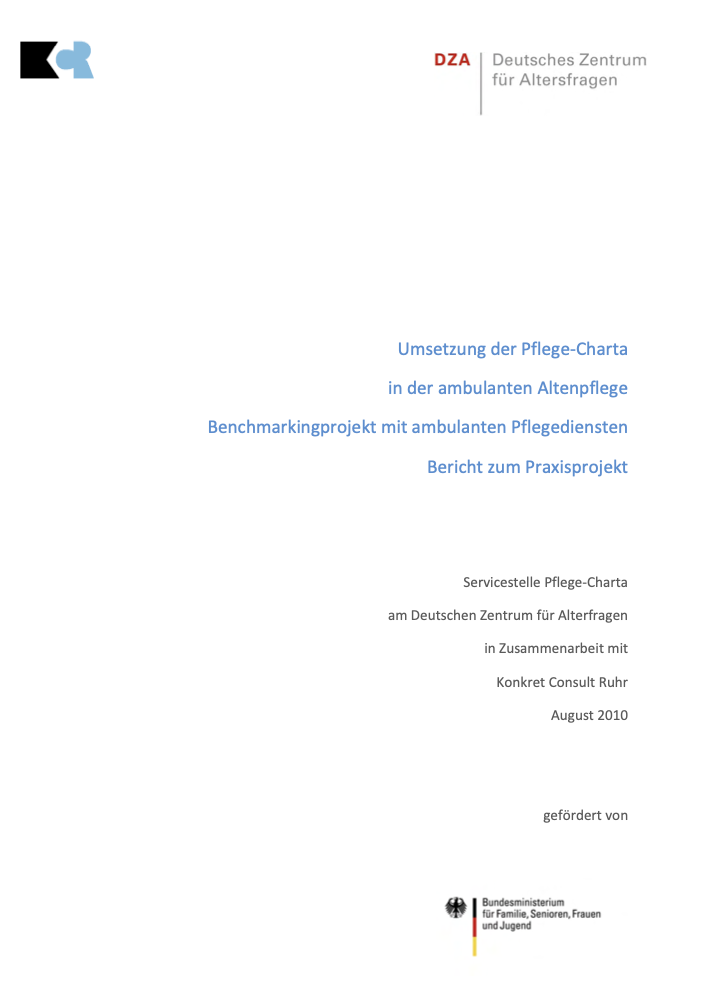 Umsetzung der Pflege‐Charta in der ambulanten Altenpflege