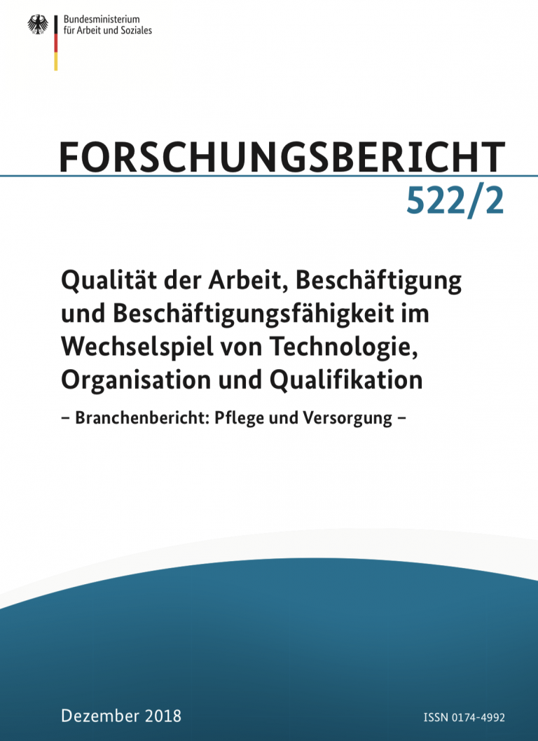 Branchenbericht 2018: Pflege und Versorgung