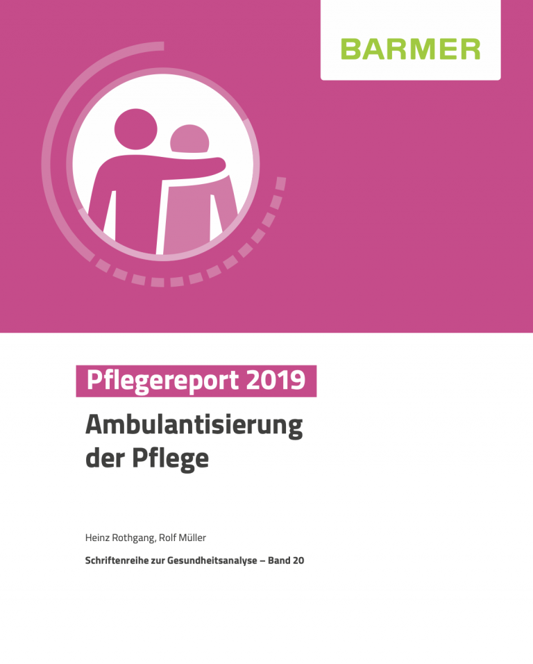 BARMER Pflegereport 2019